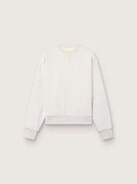 Star unisex sweatshirt gray cotton with embroidery and crystals