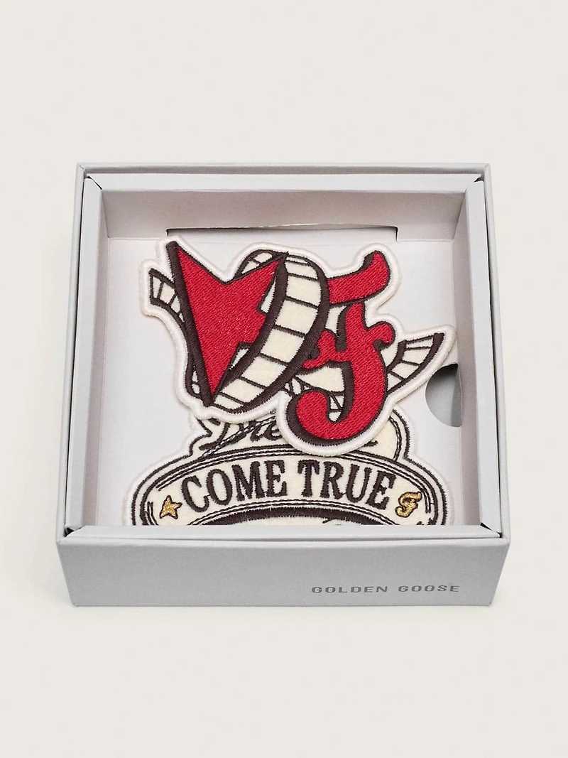 Golden Goose / Fivefourfive Collab red and beige patch set