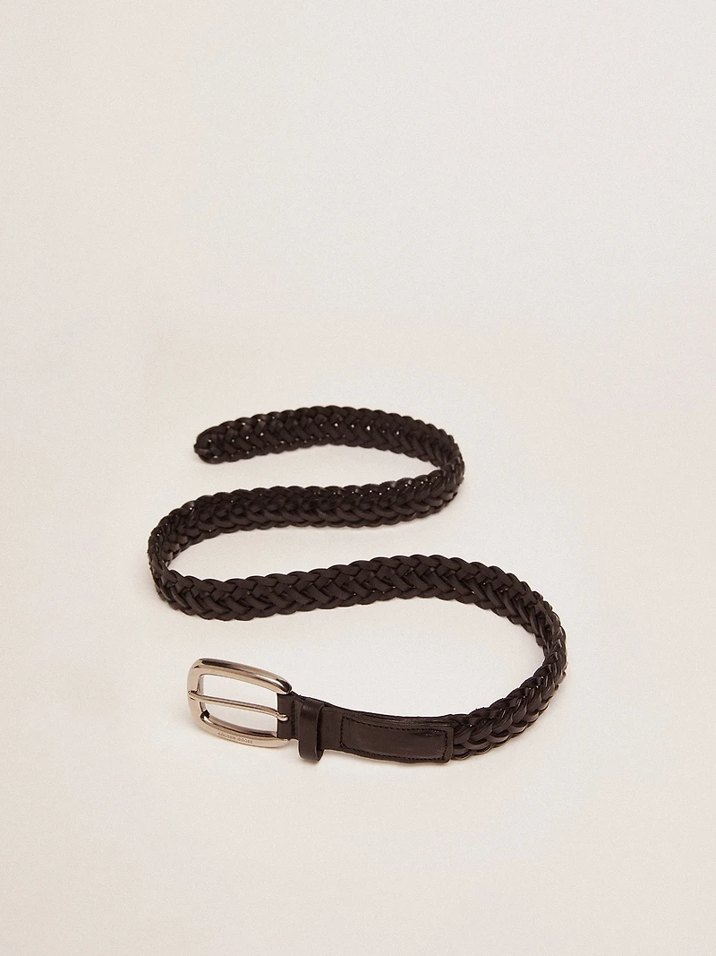 Women's belt black leather