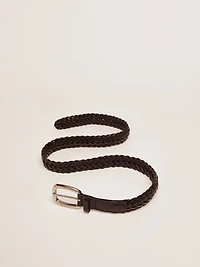 Women's belt black leather