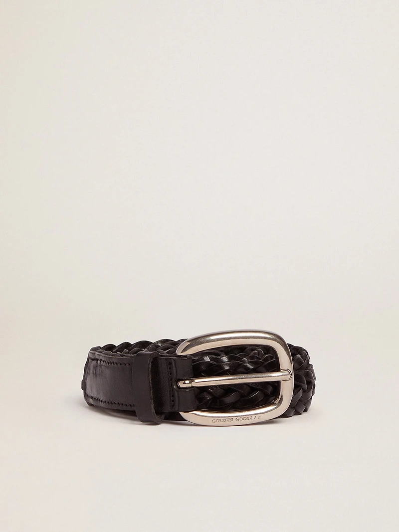 Women's belt black leather