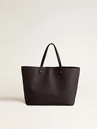 Black Pasadena Bag made of smooth leather with gold logo