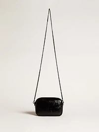 Mini Star Bag in black leather with Swarovski crystal star