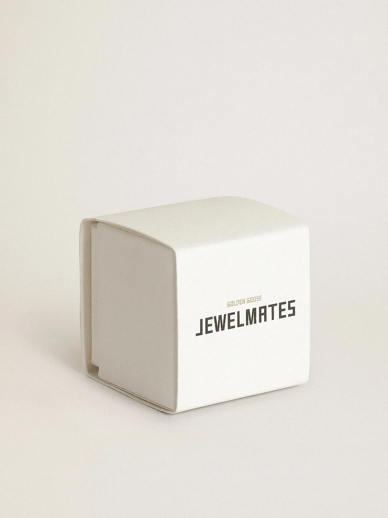 Women's cubic charms in antique gold color with letters of the alphabet