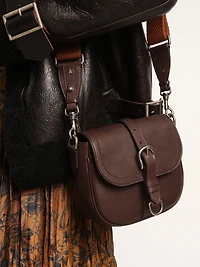 Women's Francis Bag small in dark brown leather