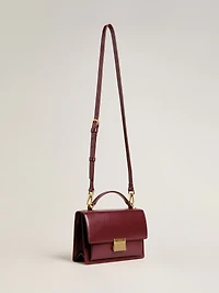 Venezia Bag in boarded leather with gold details