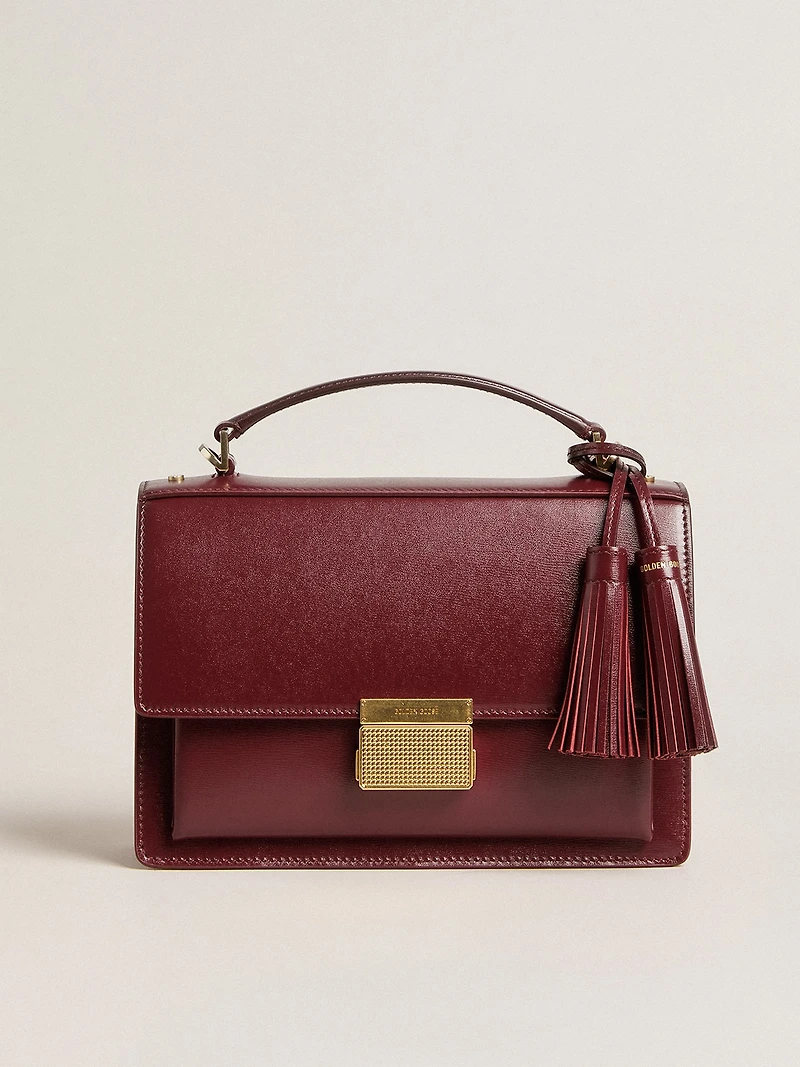 Venezia Bag in boarded leather with gold details