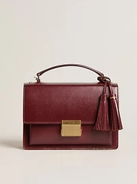 Venezia Bag in boarded leather with gold details