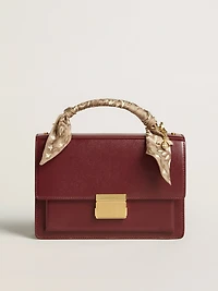 Venezia Bag in boarded leather with gold details