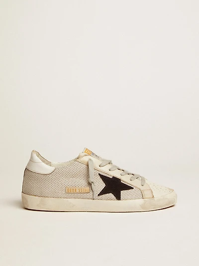 Women's Super-Star leather with black star