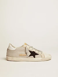 Women's Super-Star leather with black star