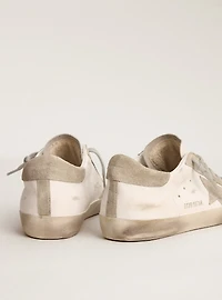 Women’s Super-Star with gray suede star and heel tab