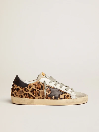 Women's Super-Star leopard print leather