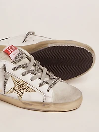 Women’s Super-Star LTD with blue heel tab and Swarovski crystal star