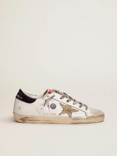 Women’s Super-Star LTD with blue heel tab and Swarovski crystal star