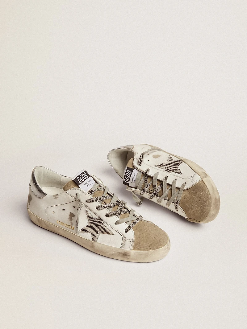 Women's Super-Star with zebra print pony skin star