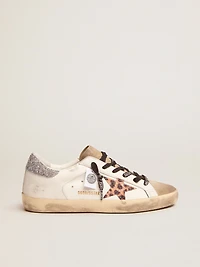 Women's Super-Star LTD with leopard print and Swarovski crystal star