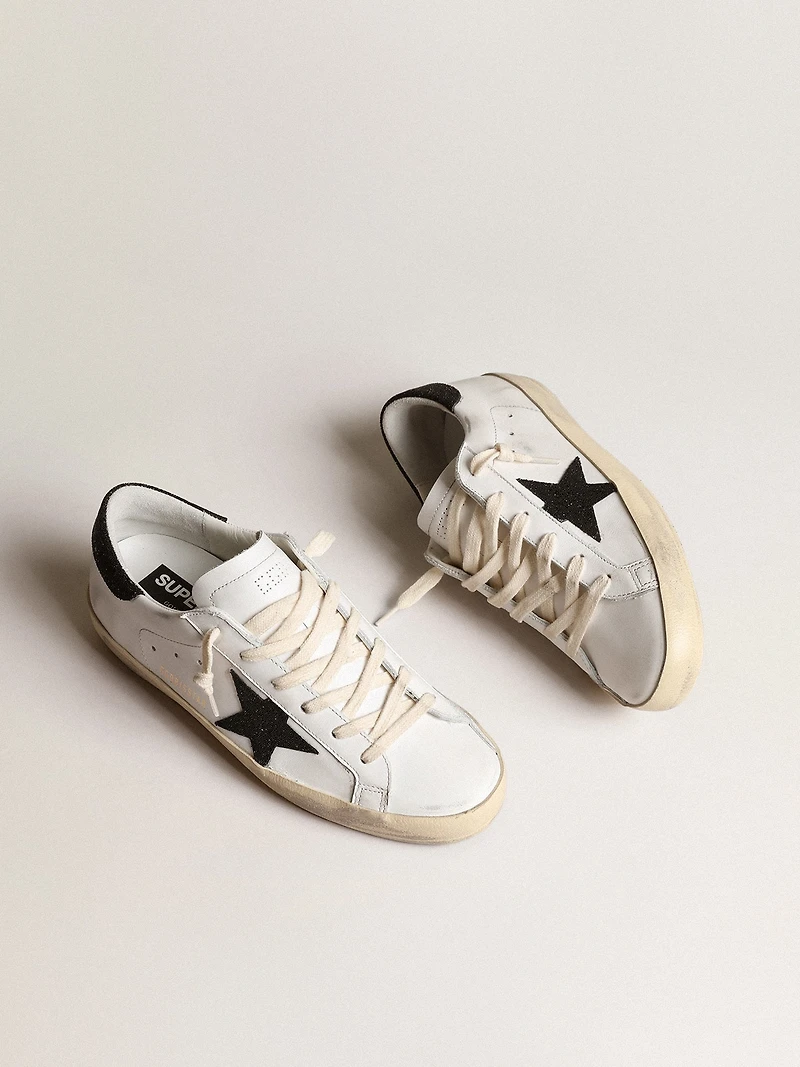 Women’s Super-Star with a black Swarovski crystal star and heel tab