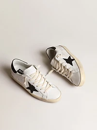 Women’s Super-Star with a black Swarovski crystal star and heel tab