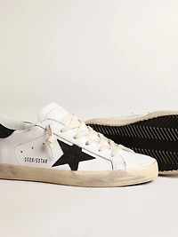 Women’s Super-Star with a black Swarovski crystal star and heel tab