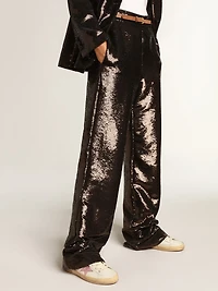 Women's Super-Star white nappa with pink metallic leather star