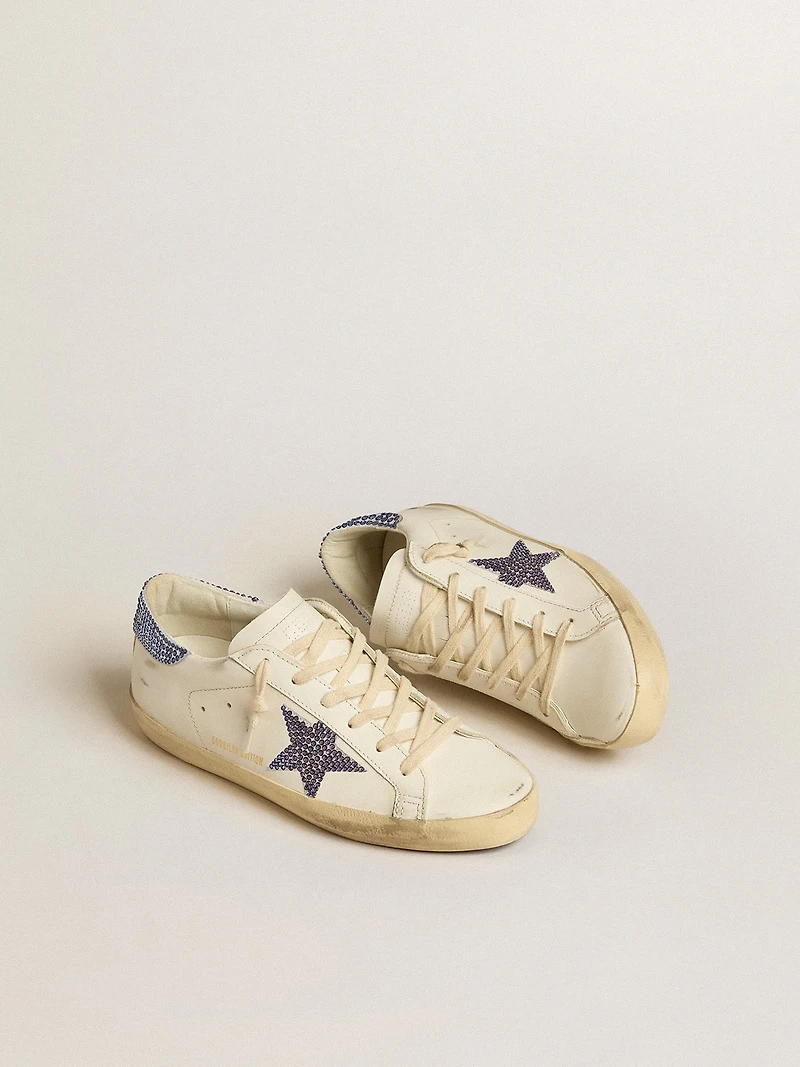 Women’s Super-Star LTD with suede star and heel tab Swarovski crystals