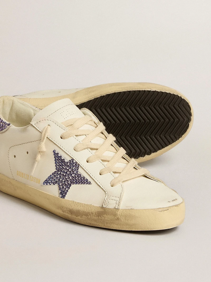 Women’s Super-Star LTD with suede star and heel tab Swarovski crystals