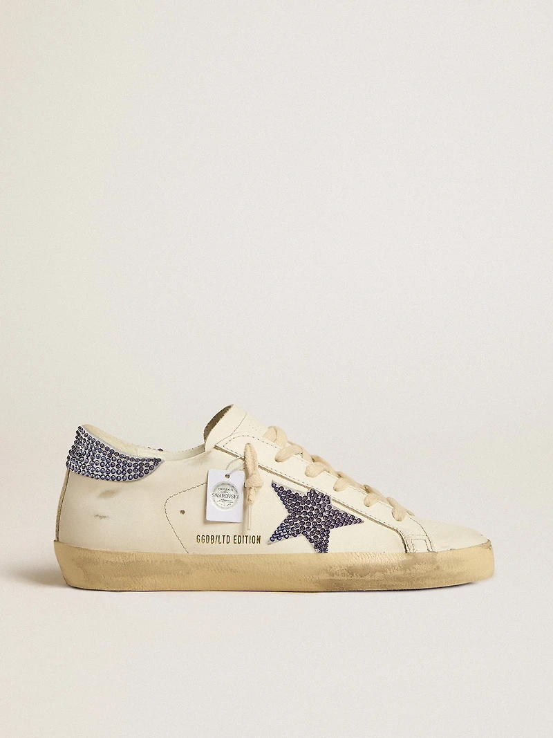 Women’s Super-Star LTD with suede star and heel tab Swarovski crystals