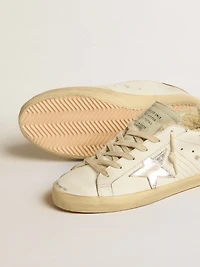 Super-Star with silver leather star and crocodile-print heel tab