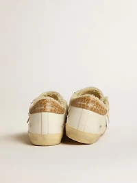 Super-Star with silver leather star and crocodile-print heel tab