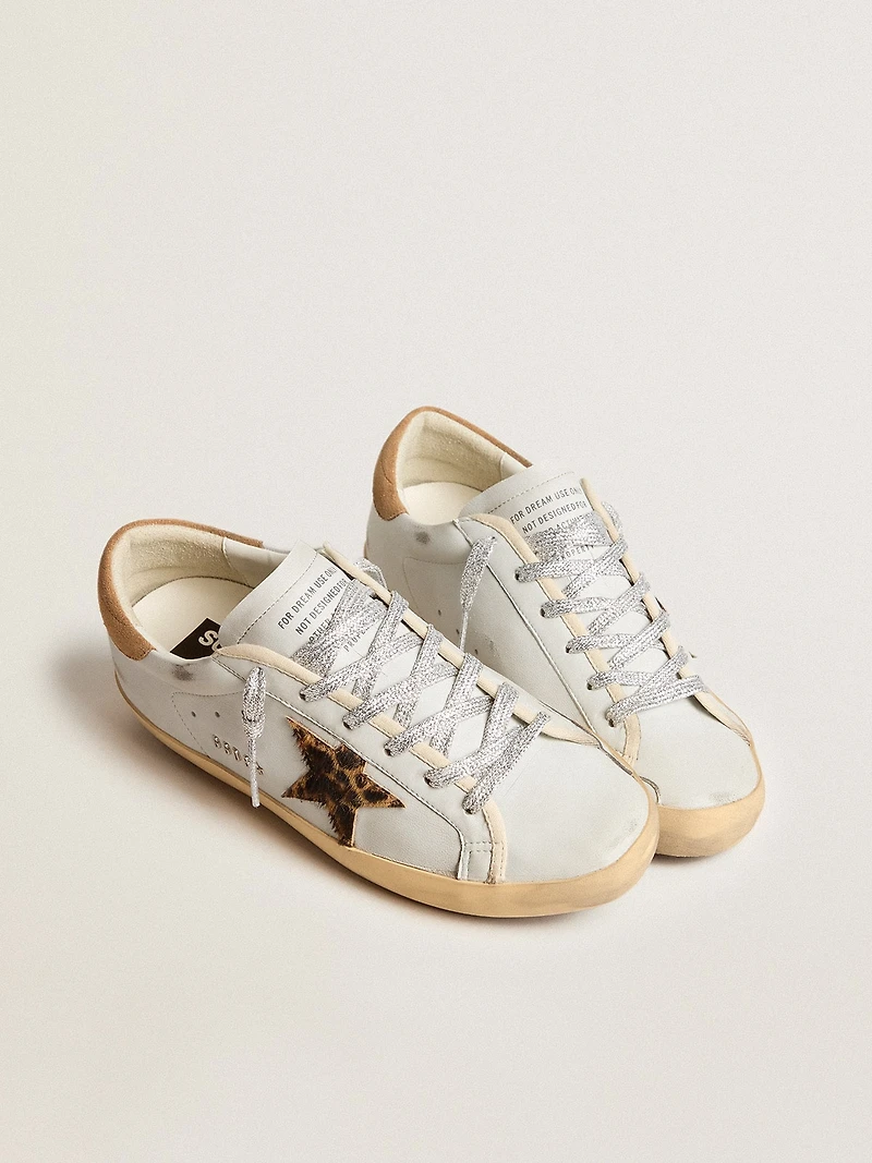Women's Super-Star nappa leather with pony skin star and suede heel tab