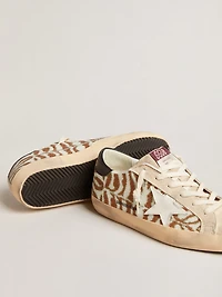 Super-Star LTD zebra-effect Swarovski with a white leather star