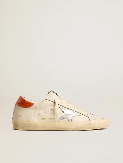 Super-Star LTD with silver leather star and croc-print heel tab