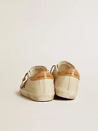Women’s Super-Star with leather star and crocodile-print heel tab
