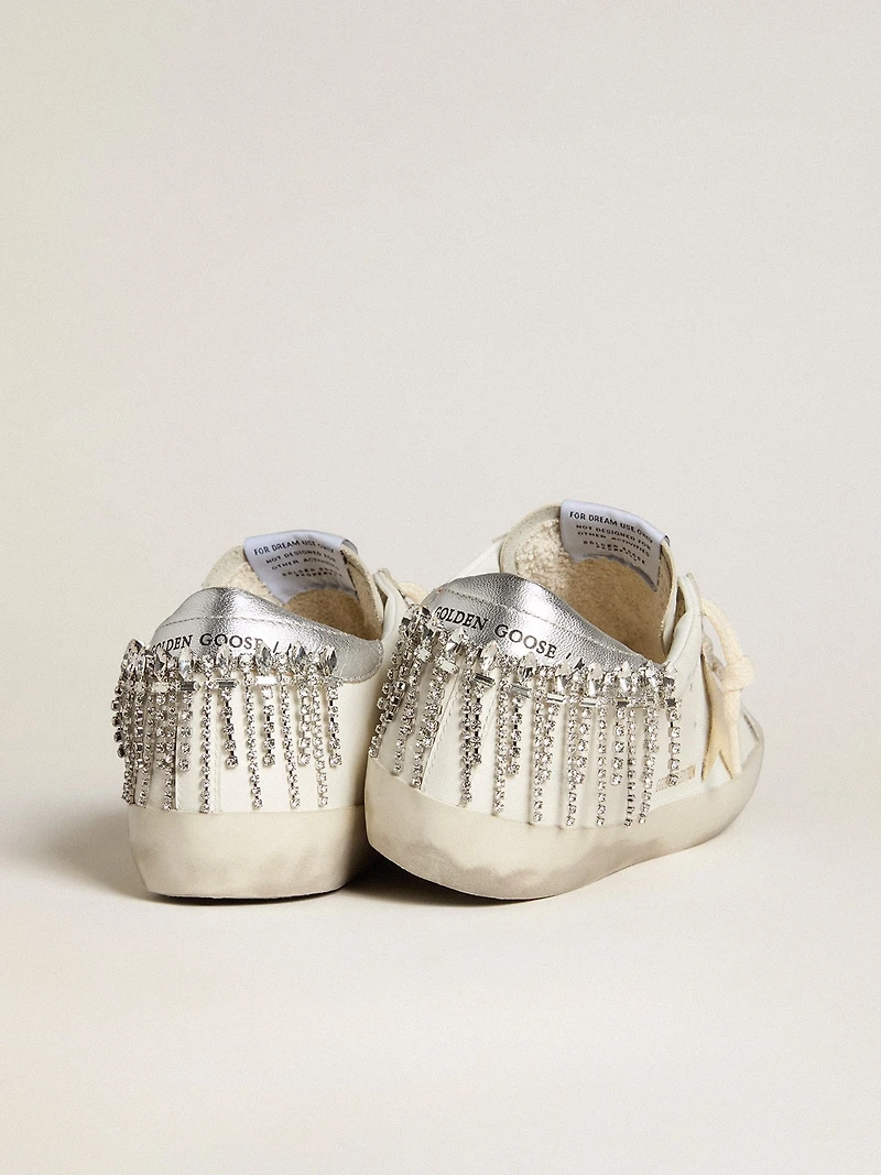 Super-Star LTD with suede star and leather heel tab with crystals
