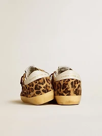 Women’s Super-Star LTD leopard-print pony skin with leather star and heel tab