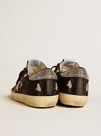 Women's Super-Star suede and Swarovski crystals with silver star