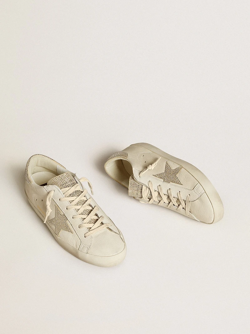 Women’s Super-Star in nappa leather with Swarovski crystal star and heel tab
