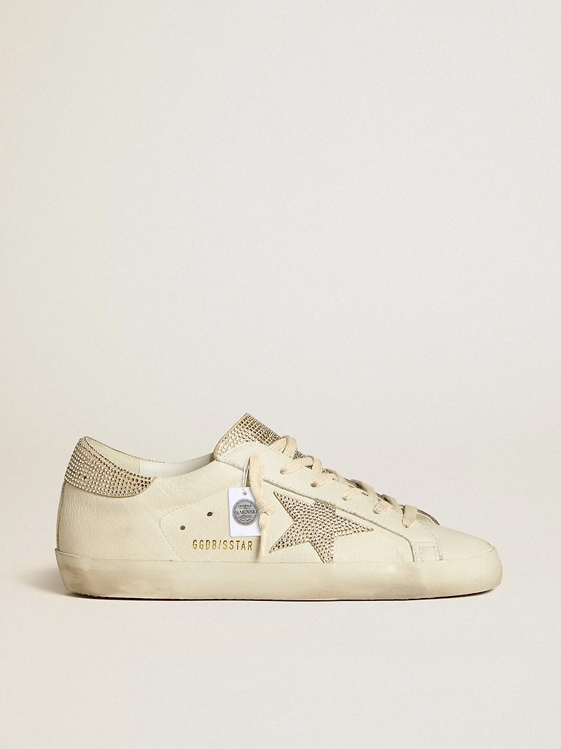 Women’s Super-Star in nappa leather with Swarovski crystal star and heel tab