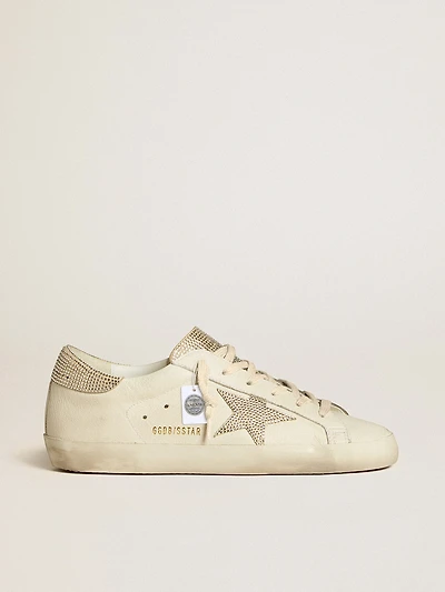 Women’s Super-Star in nappa leather with Swarovski crystal star and heel tab