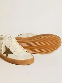 Women's Super-Star LTD with military green nubuck star and heel tab