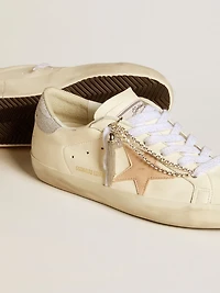 Women's Super-Star LTD nappa leather with nude star and glitter heel tab