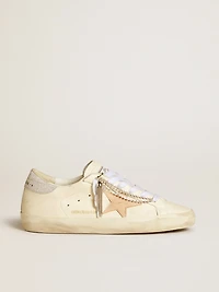 Women's Super-Star LTD nappa leather with nude star and glitter heel tab