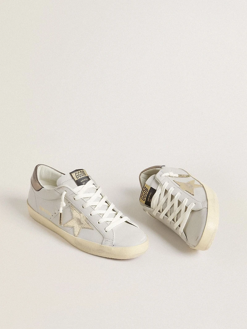 Super-Star with crackle leather star and metallic foiled heel tab