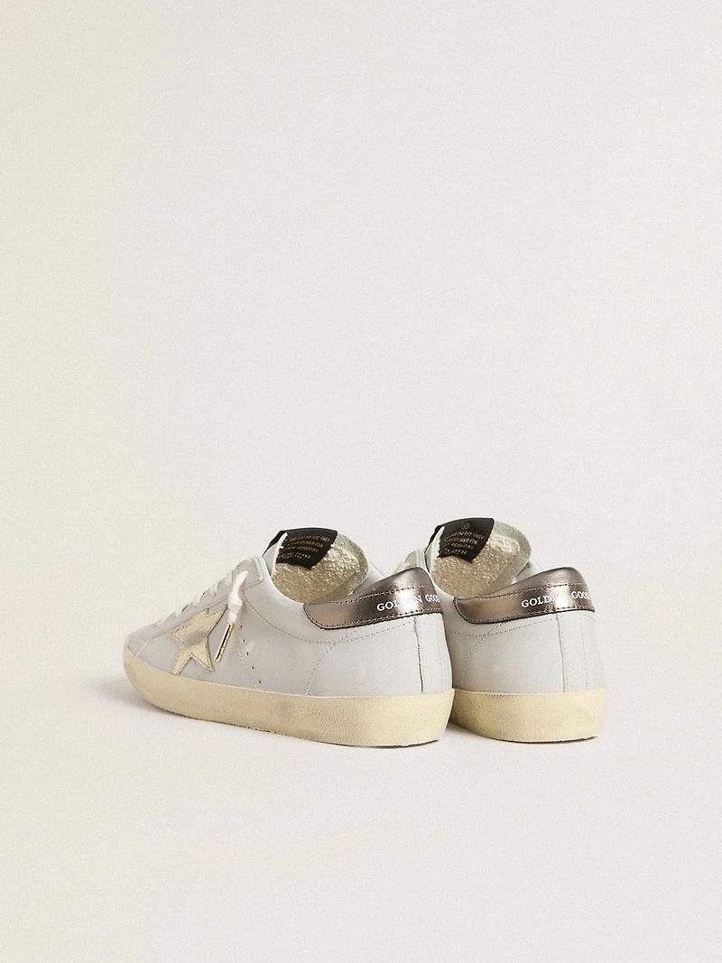 Super-Star with crackle leather star and metallic foiled heel tab