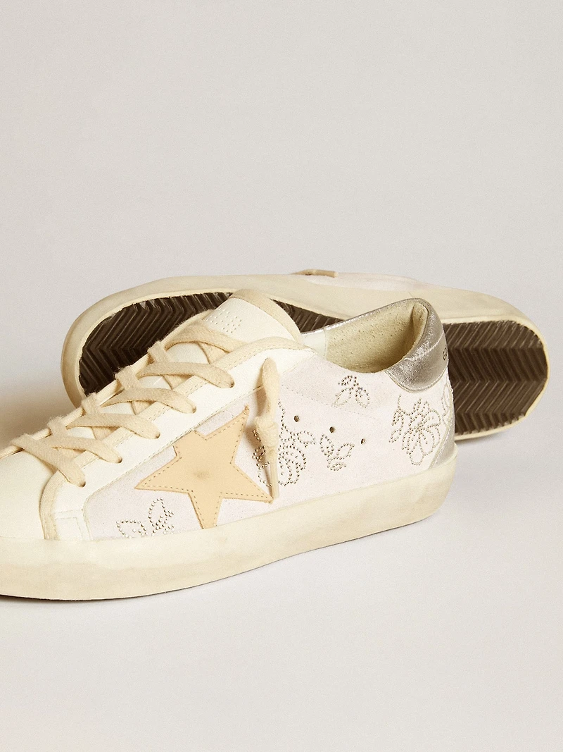 Women's Super-Star LTD with Swarovski crystals and smoke gray leather star