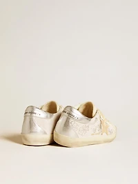 Women's Super-Star LTD with Swarovski crystals and smoke gray leather star