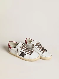 Women's Super-Star nappa with glitter star and red heel tab