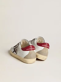 Women's Super-Star nappa with glitter star and red heel tab