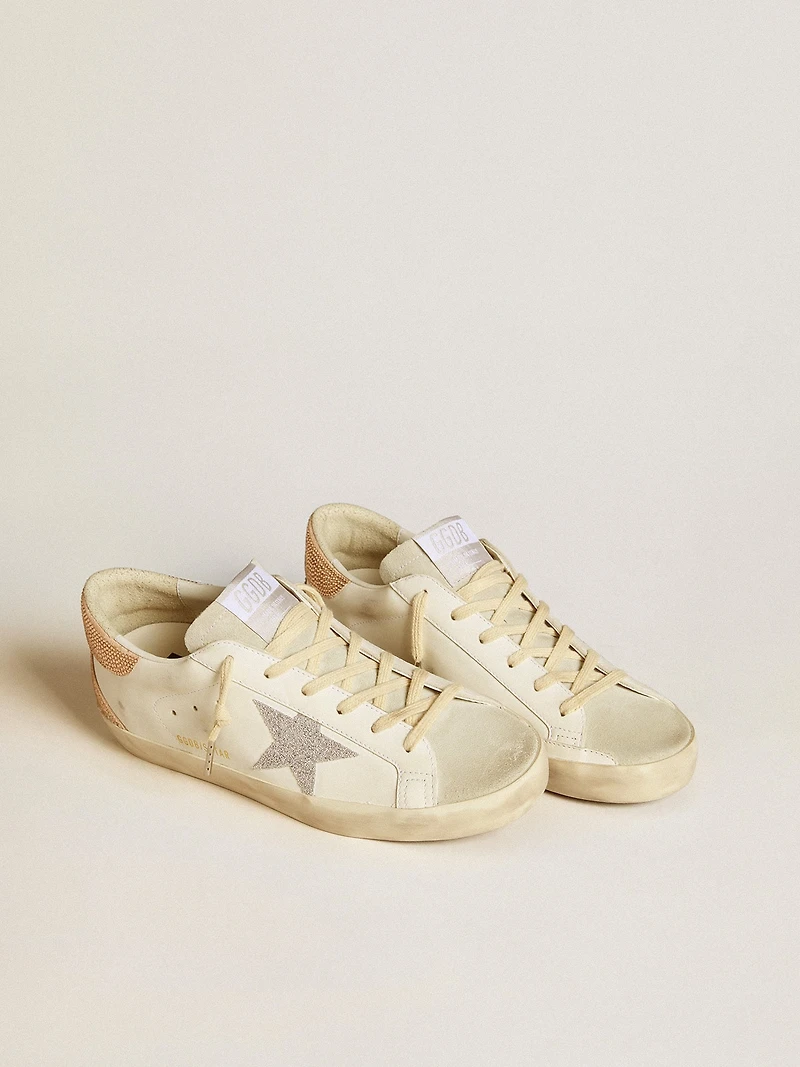 Women’s Super-Star leather with Swarovski crystal star and heel tab